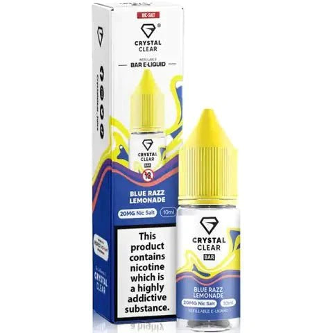 Crystal Clear Nic Salts 10ml- Pack of 10 - Vape Club Wholesale