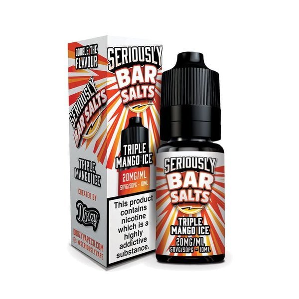 Seriously Bar Salt 10ml E-liquids Nic Salts - Box of 10 - Vape Club Wholesale