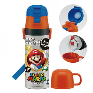 Super Mario Stainless Steel Water Bottle 470ml – Savvy School Stuff