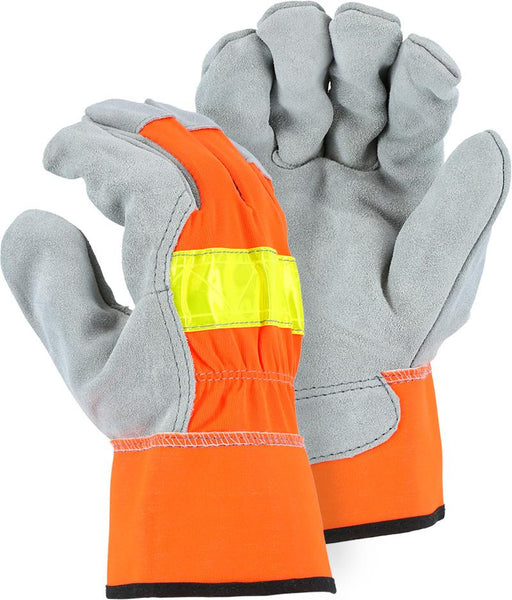 Hi-Vis Orange Insulated Rubber Palm Winter Work Gloves - Forester Shop