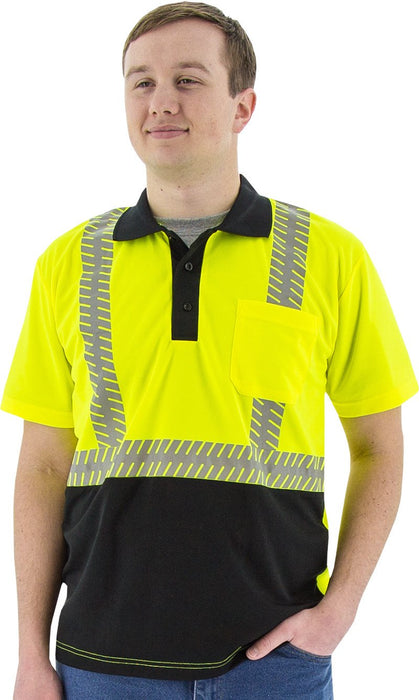 Safety Shirt Majestic 75-5213 Hi Vis CL2 Safety Polo — Global ...