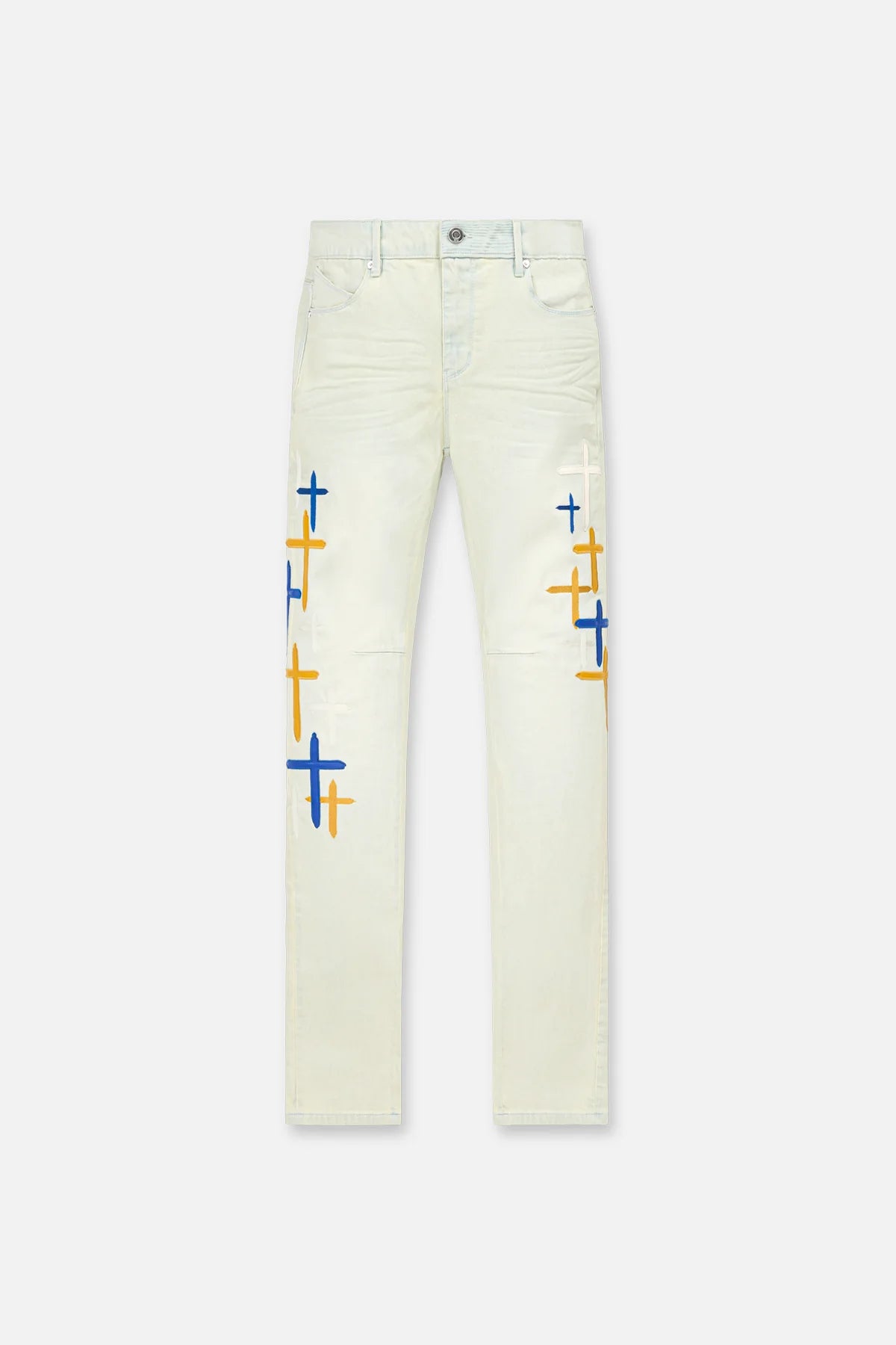 RTA Stormy Sky Cross Patch Bryant Skinny Jean