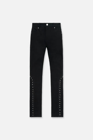 RTA Enzo Skinny Jean Black Cross Rivet - The Hut BX NYC