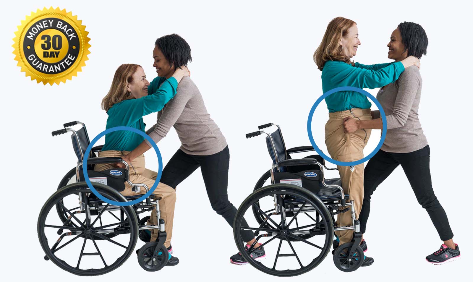 Transfer Pants Loose-Fit Baggies (For Disabled and Wheelchair