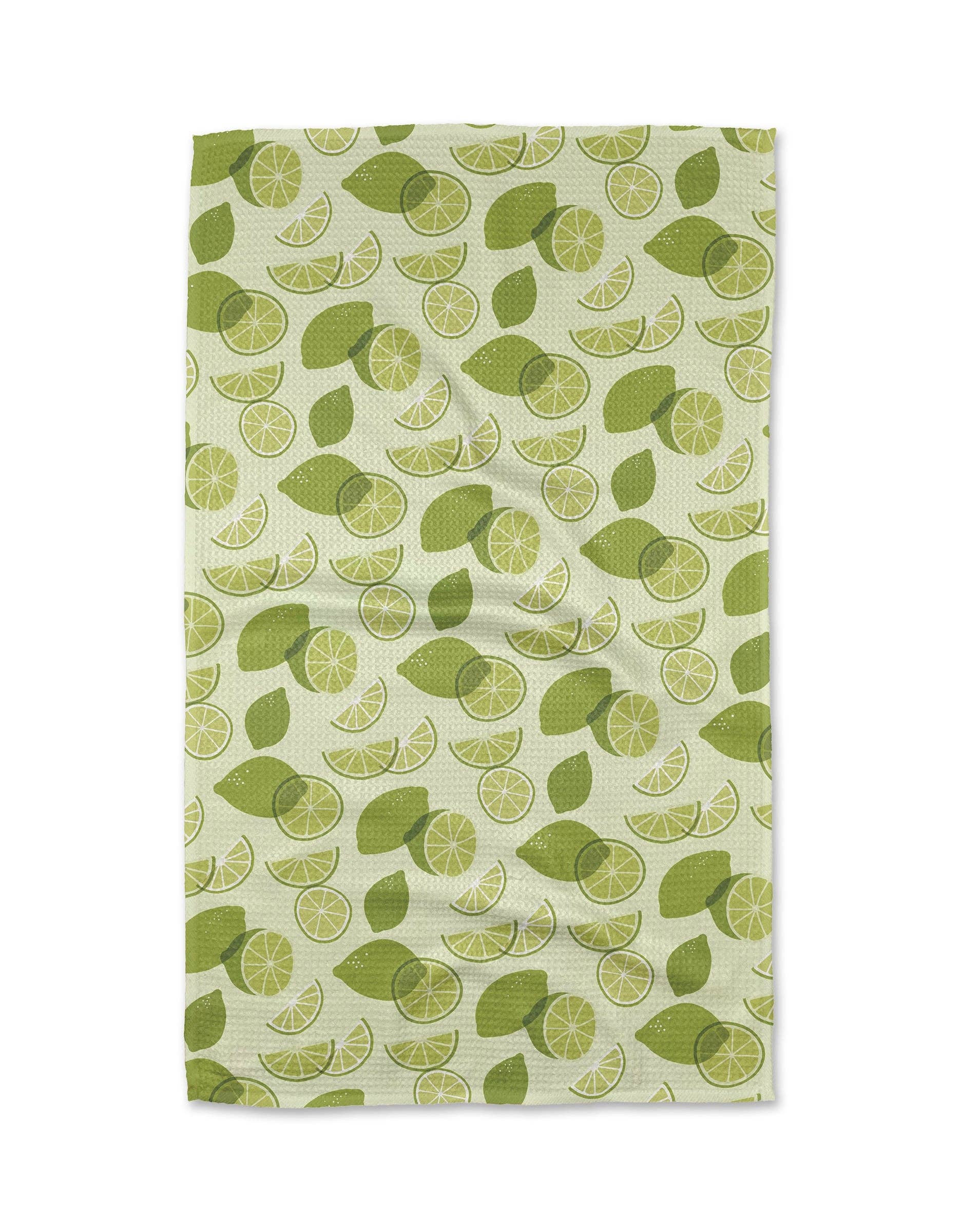Geometry - Limes Tea Towel