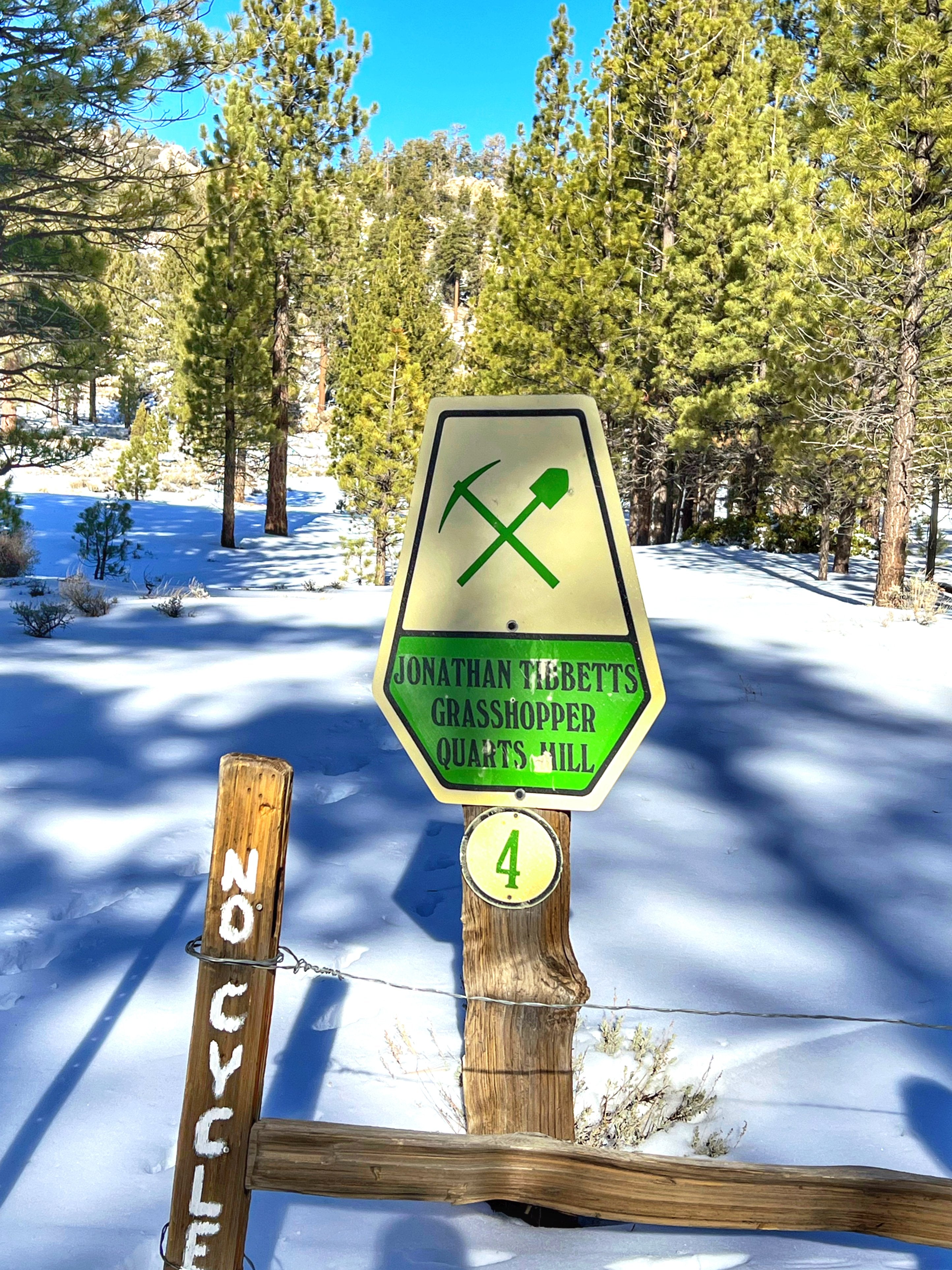 Historic marker on the Gold Fever Trail