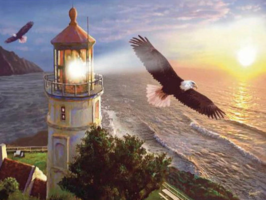 Ocean Waves & Light House – All Diamond Painting