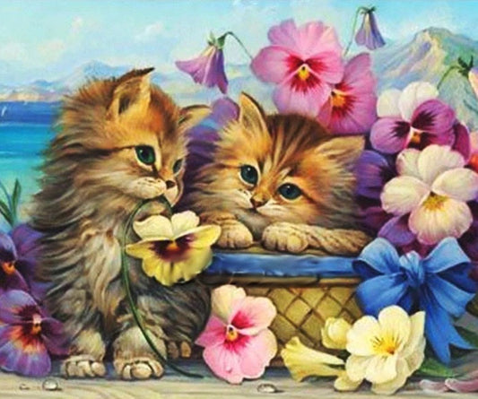 Diamond Painting - Sannadorable - Flower Kitty 