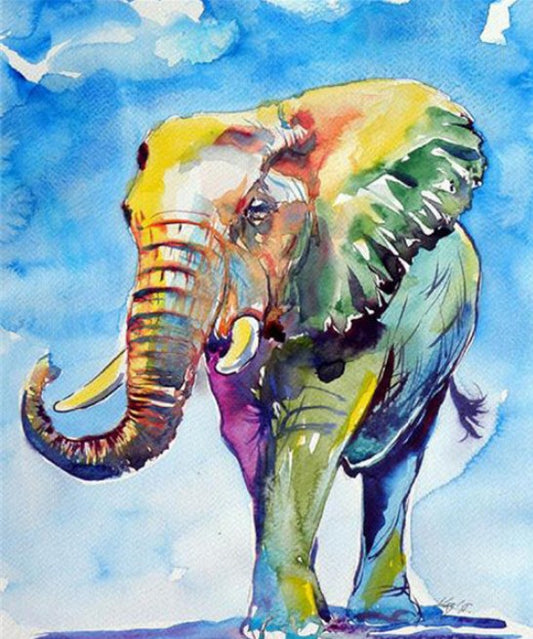 Elephant Art Stained Glass Diamond Painting – All Diamond Painting