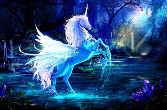 Rainbow Unicorn Diamond Painting Kit, code DE7079 Collection D'Art