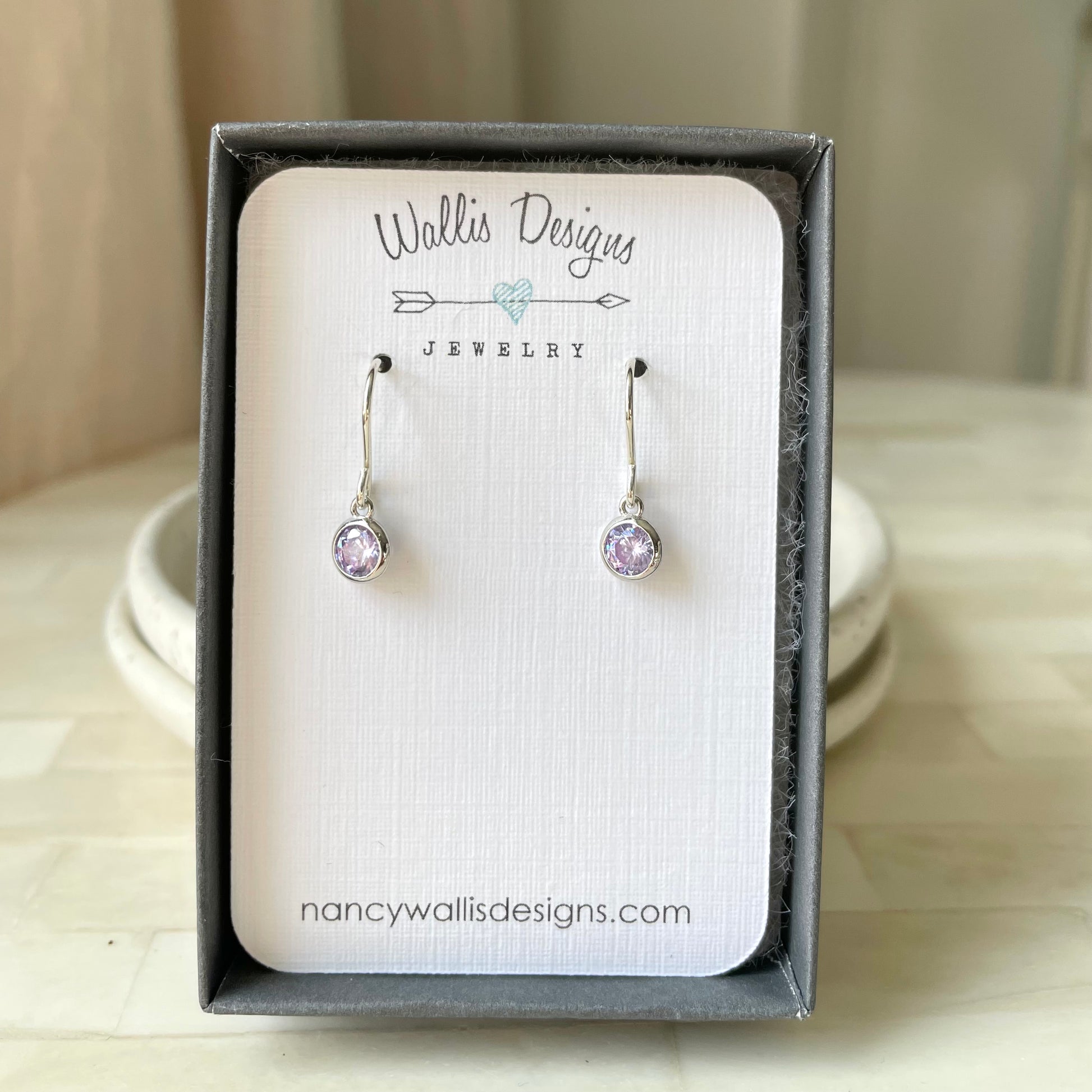 Tiny Dot June Birthstone Earrings – Wallis Designs