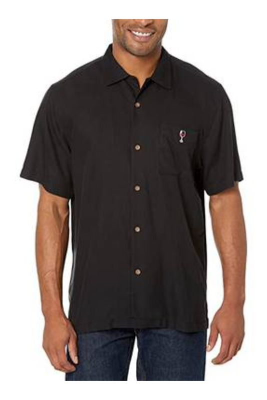 Tommy Bahama Partners In Wine Men's Silk Camp Shirt - Black - ST326508 –  BeachToBlvd