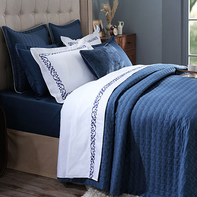 Luxica Moon Light Blue bedding set