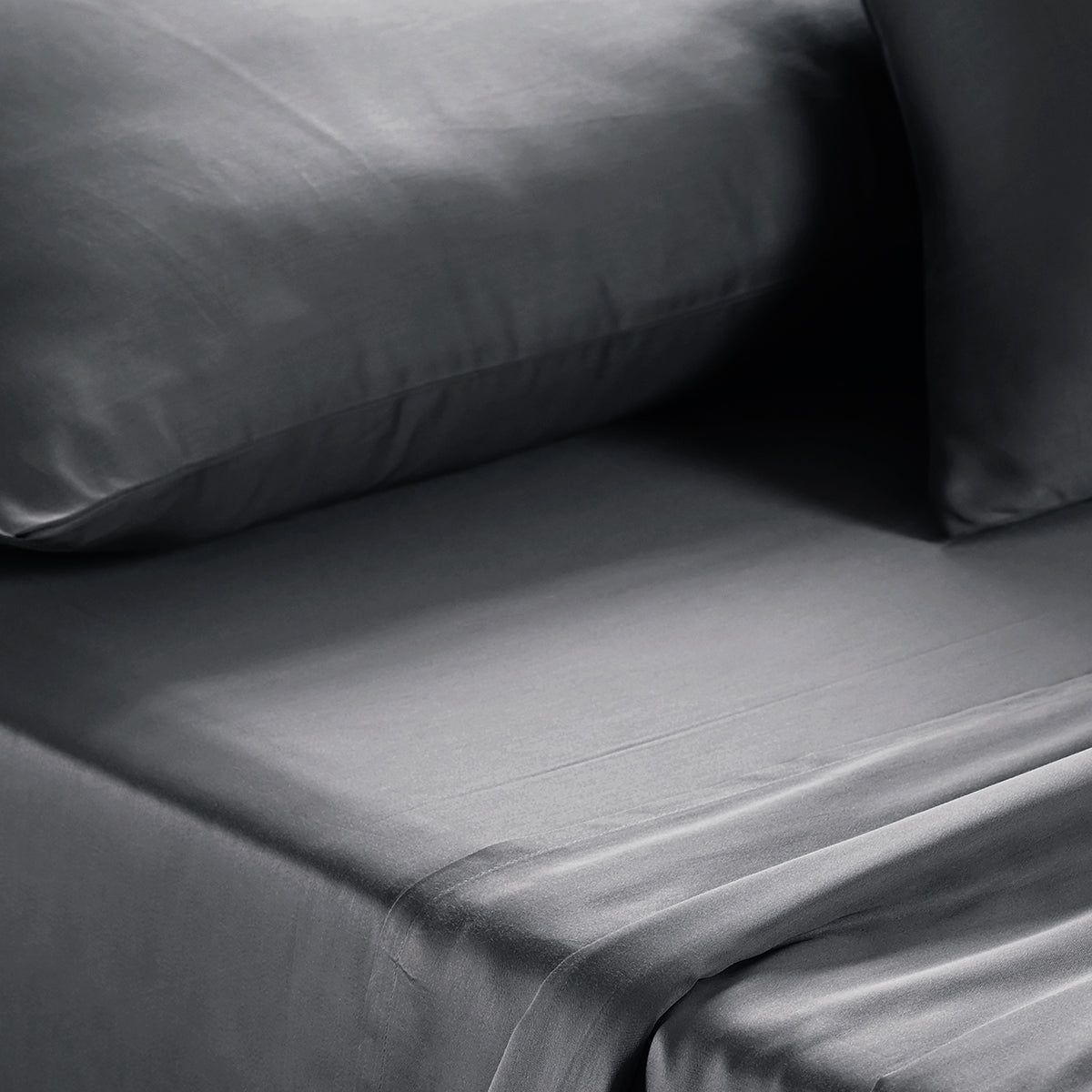 Buy Viola Plain 100% Cotton Sateen Simply Taupe Bed Sheet Online