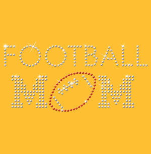 custom bling football mom shirts