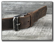 Leather Guitar Strap with Buckle | Blackwood | Brown