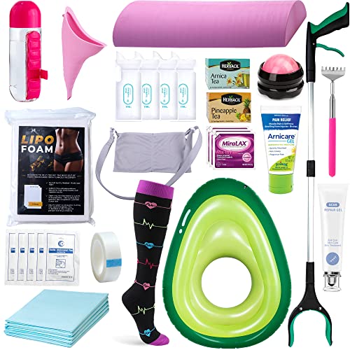  Tummy Tuck Post Surgery Supplies Kit, Post Tummy Tuck Surgery  Recovery Must Haves Clothes to Wear, Pillow and Drain Holder All-in-One 7  Pieces Ultimate Bundle (M, Magenta) : Clothing, Shoes 