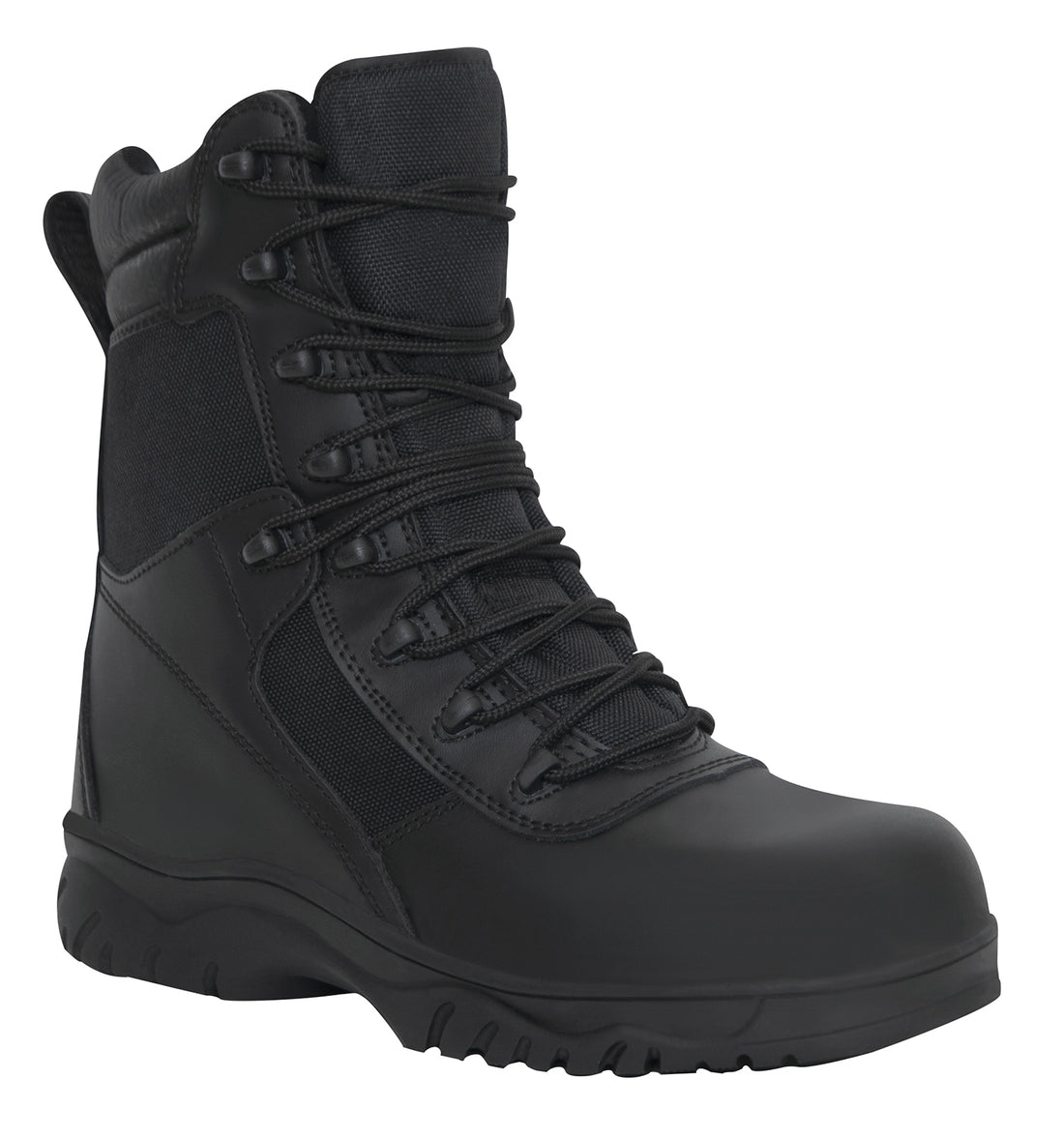 Forced Entry 8 Black Tactical Boot W Side Zipper And Composite Toe P Grunt Force 3241