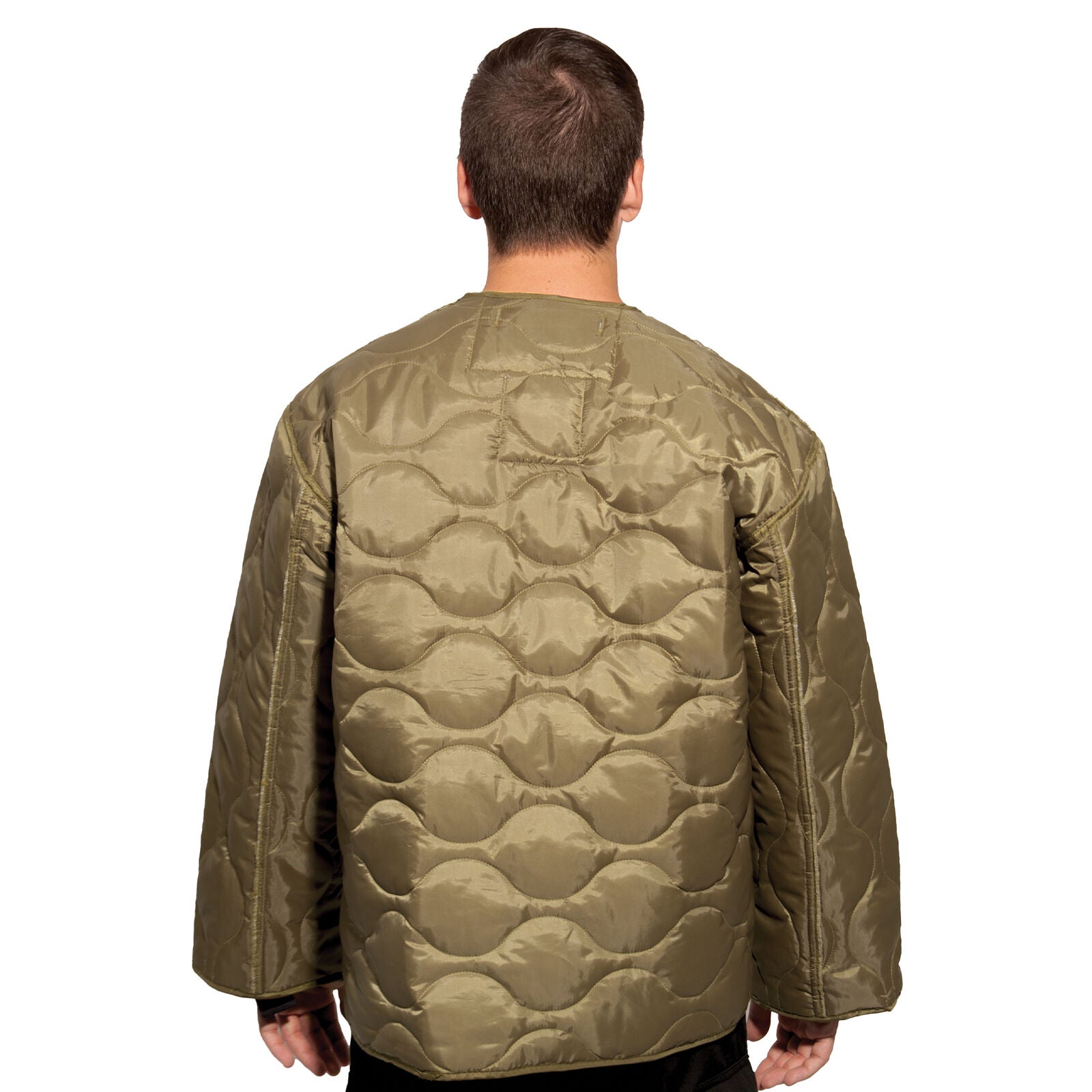 M-65 Field Jacket Liner in Coyote Brown - Insulated Quilted M65 Coat ...