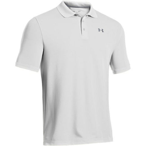 under armour white golf polo