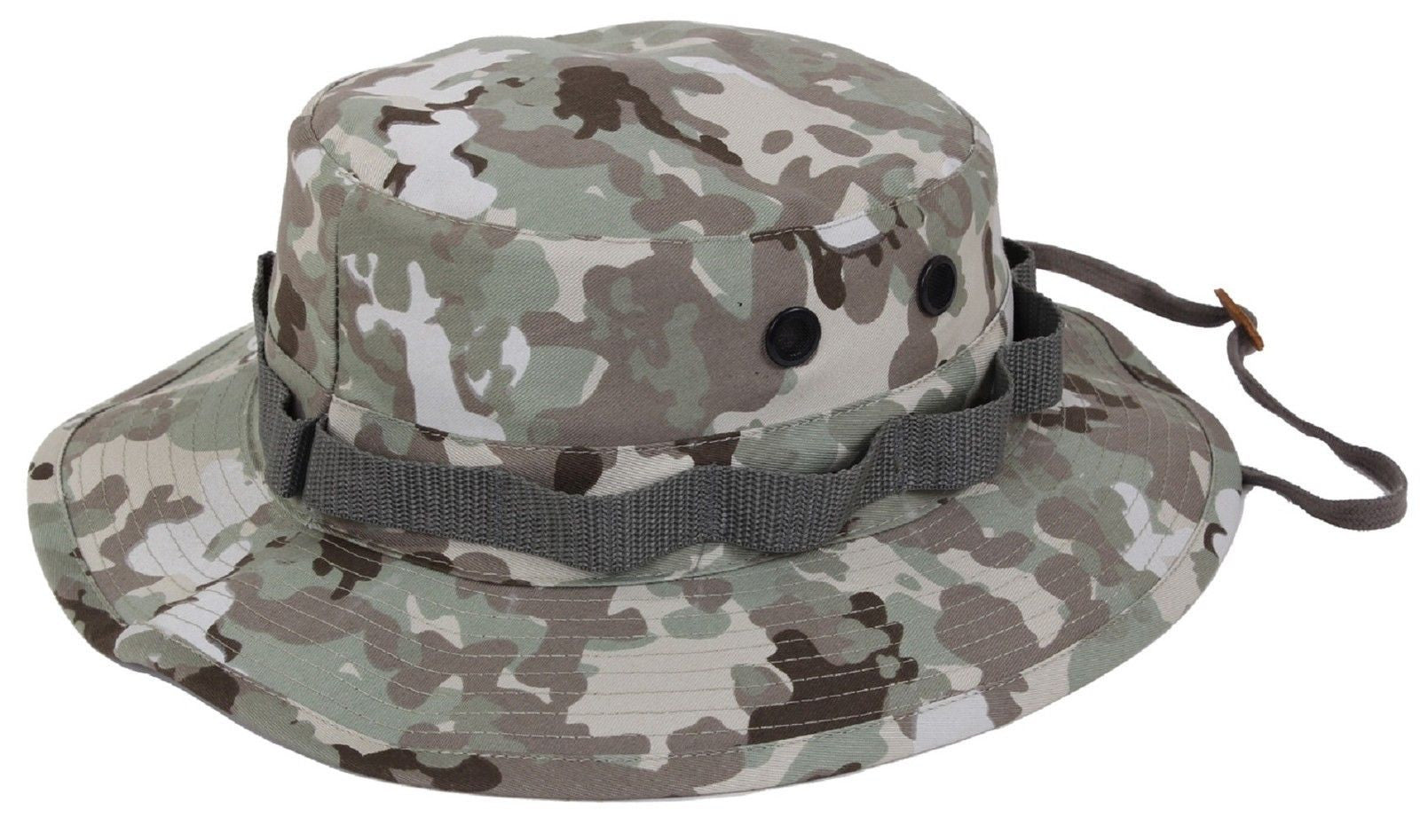 Total Terrain Camouflage Cotton Boonie Bucket Hat w Chin Strap Rothco ...