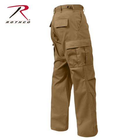 Rothco Relaxed Fit Zipper Fly BDU Pants - Coyote Brown Military Cargo ...