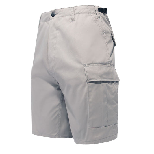 Men's Black Camo BDU Shorts - Tactical Cargo Shorts w Button Fly