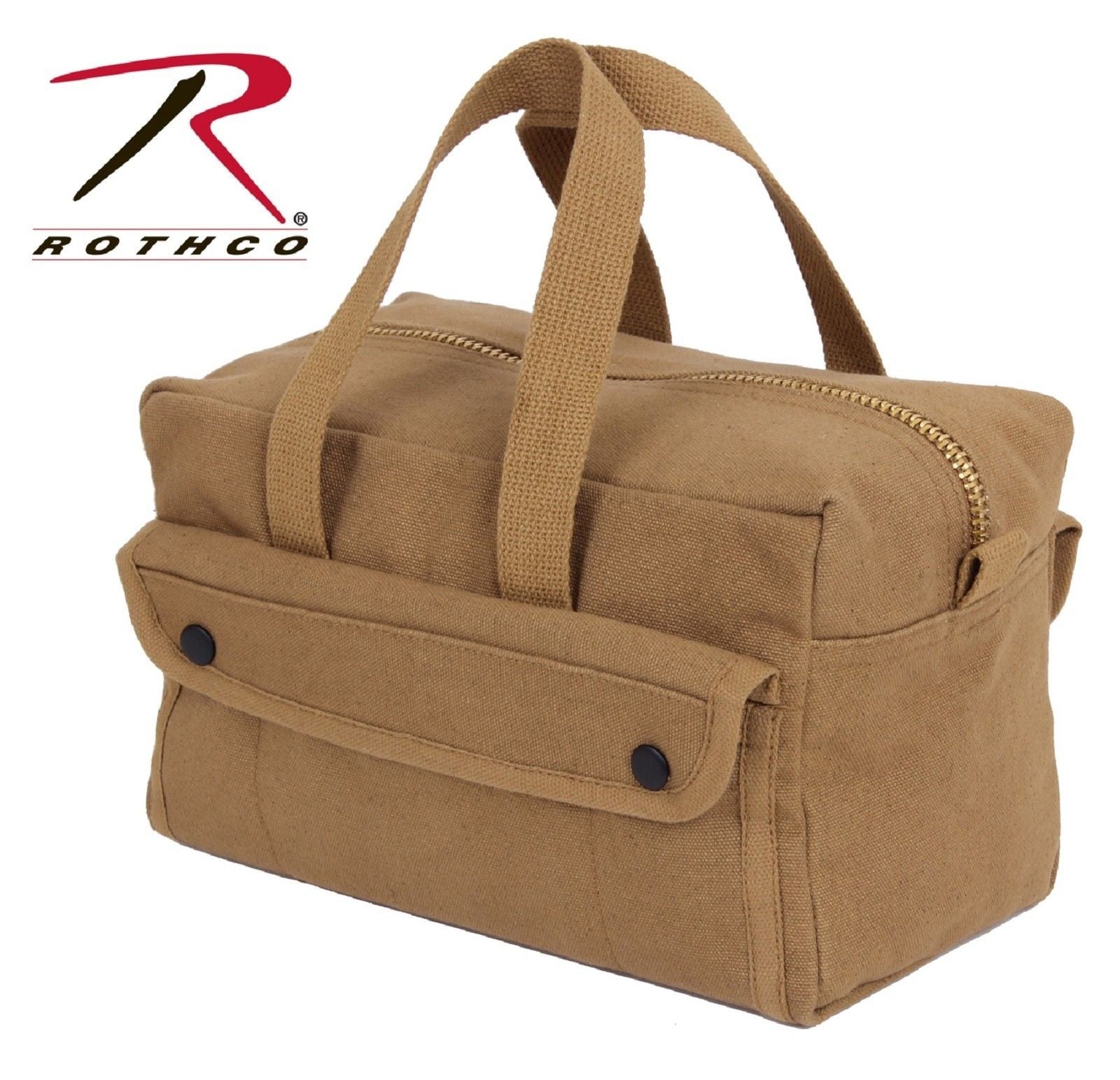Rothco Coyote Brown Military Type 10-Pocket Mechanics Tool Bag w/ Bras ...