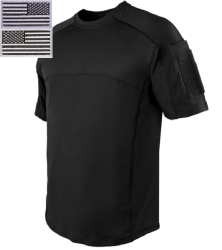 Condor Tactical Combat Short Sleeve Trident Battle Shirt with Two Patc ...