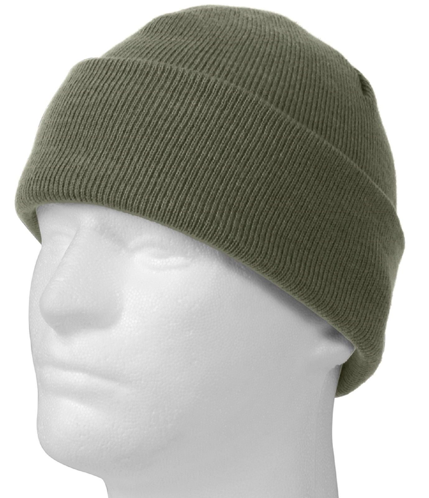 Foliage Green Deluxe Fine Knit Winter Watch Cap - Rothco Acrylic Snow ...