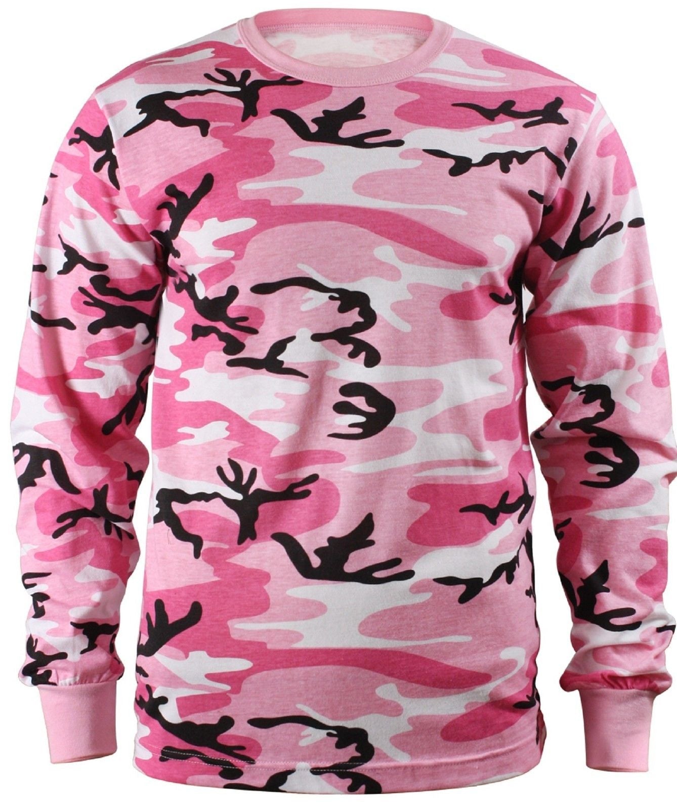 Pink & Long Sleeve - Girls Camo Cotton T-S – Grunt Force
