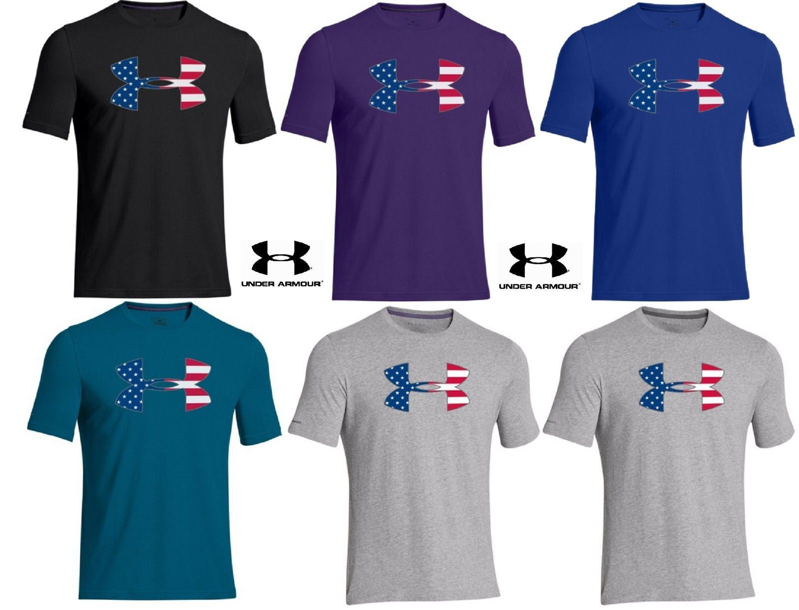 under armour shirt with american flag