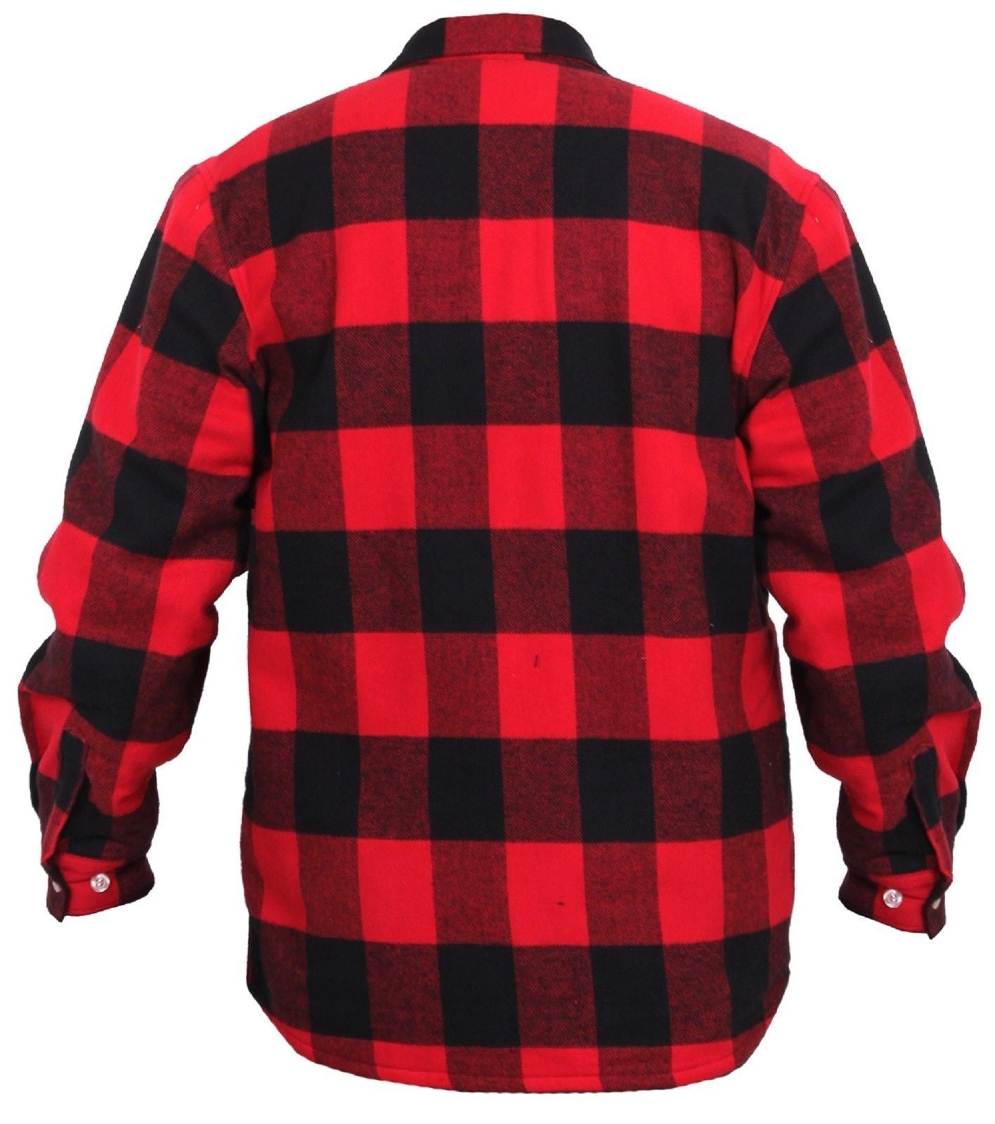 red and black flannel button up shirt