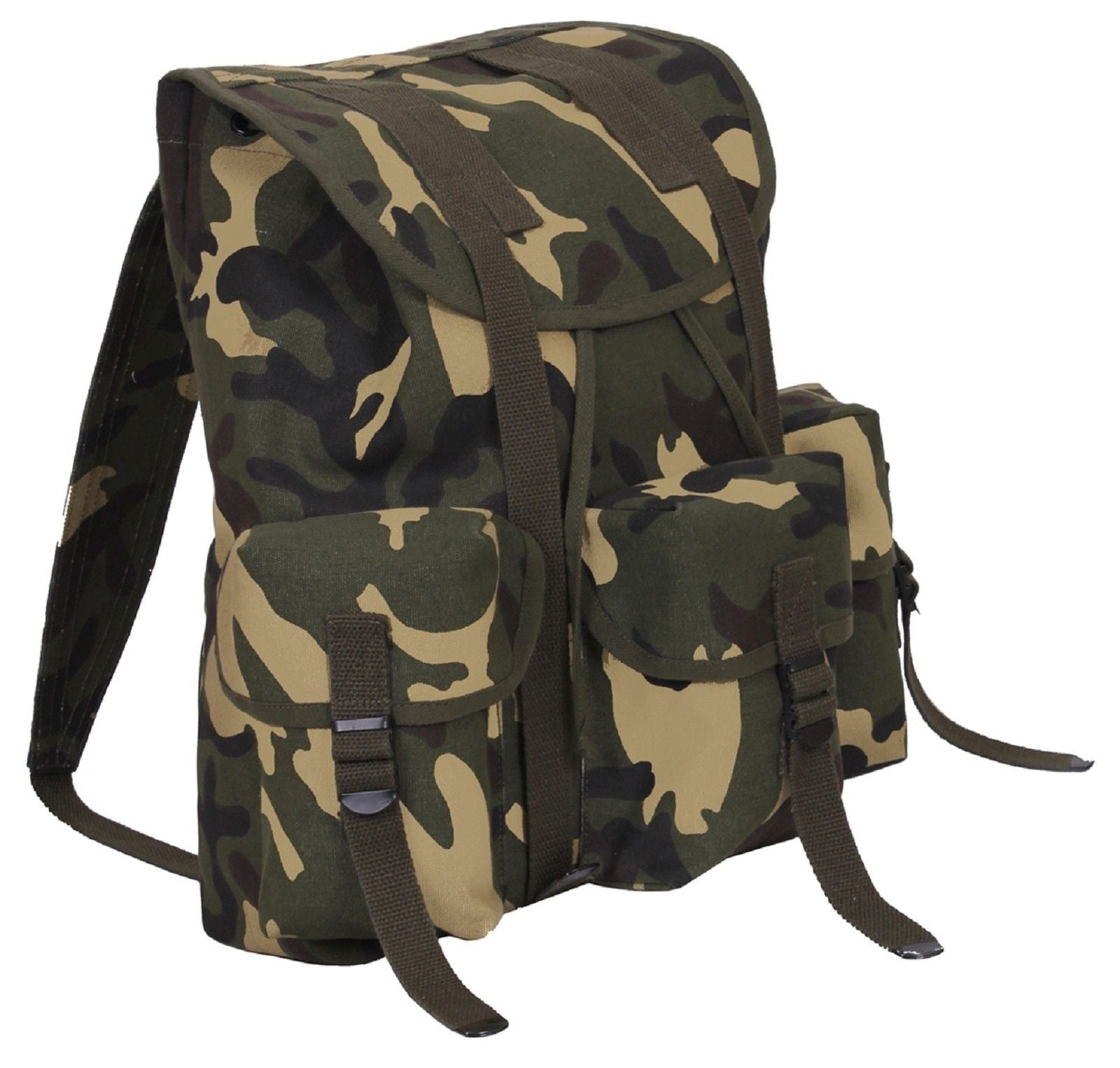 Military Style Woodland Camouflage Mini ALICE Pack Backpack 16