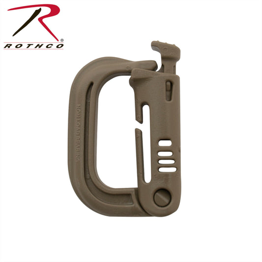 80MM Locking Carabiner - Brown Aluminum Key Chain Locking