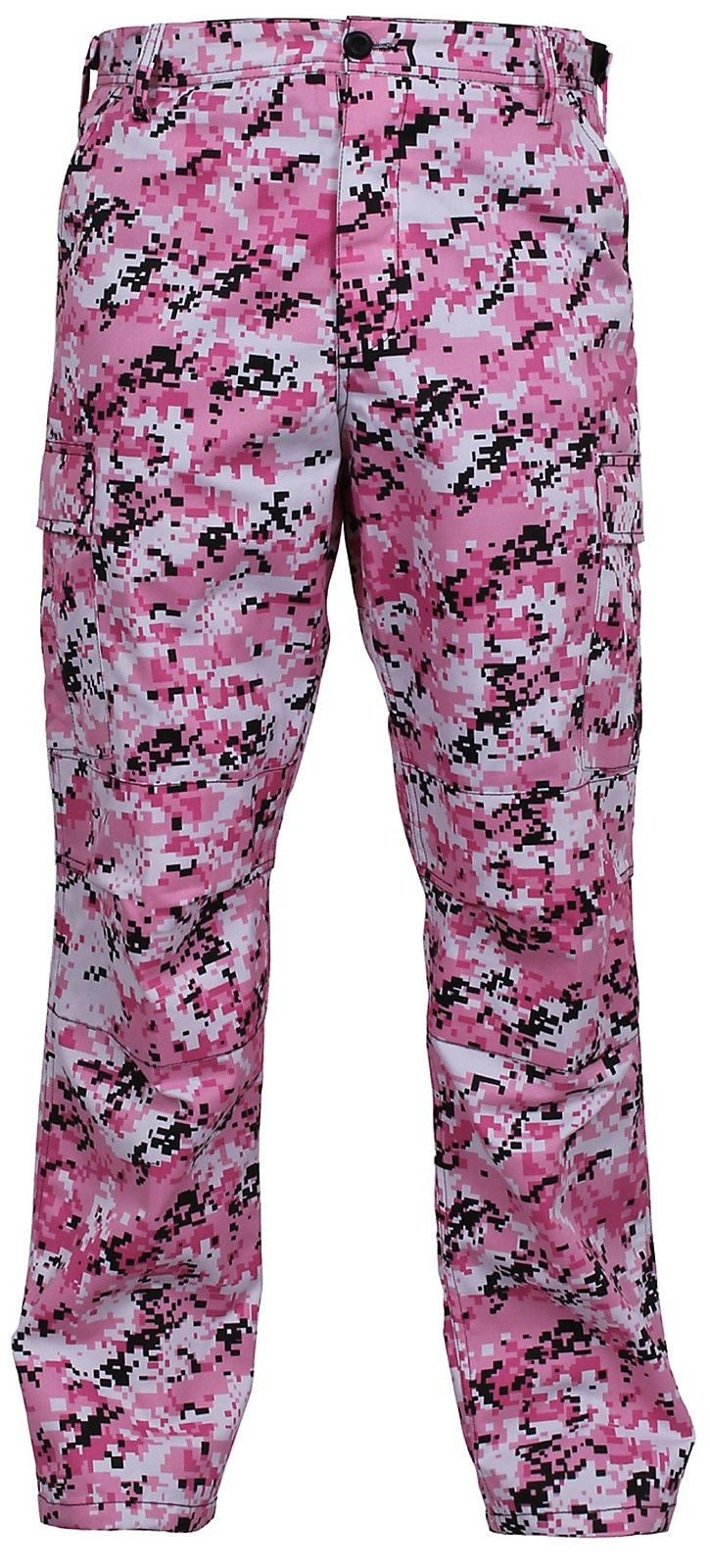 Red or Pink Digital Camouflage BDU Pants - Reinforced Military Style C ...