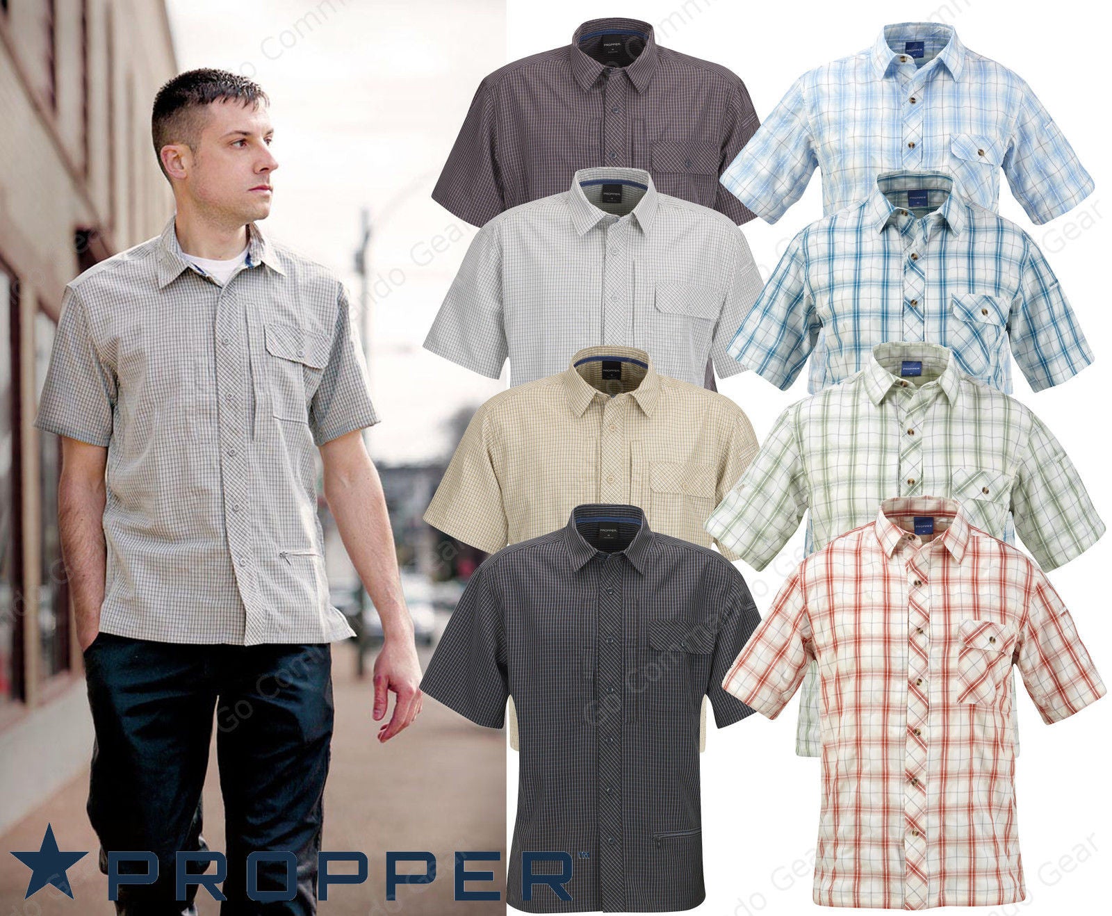 propper short sleeve tactical dress shirts