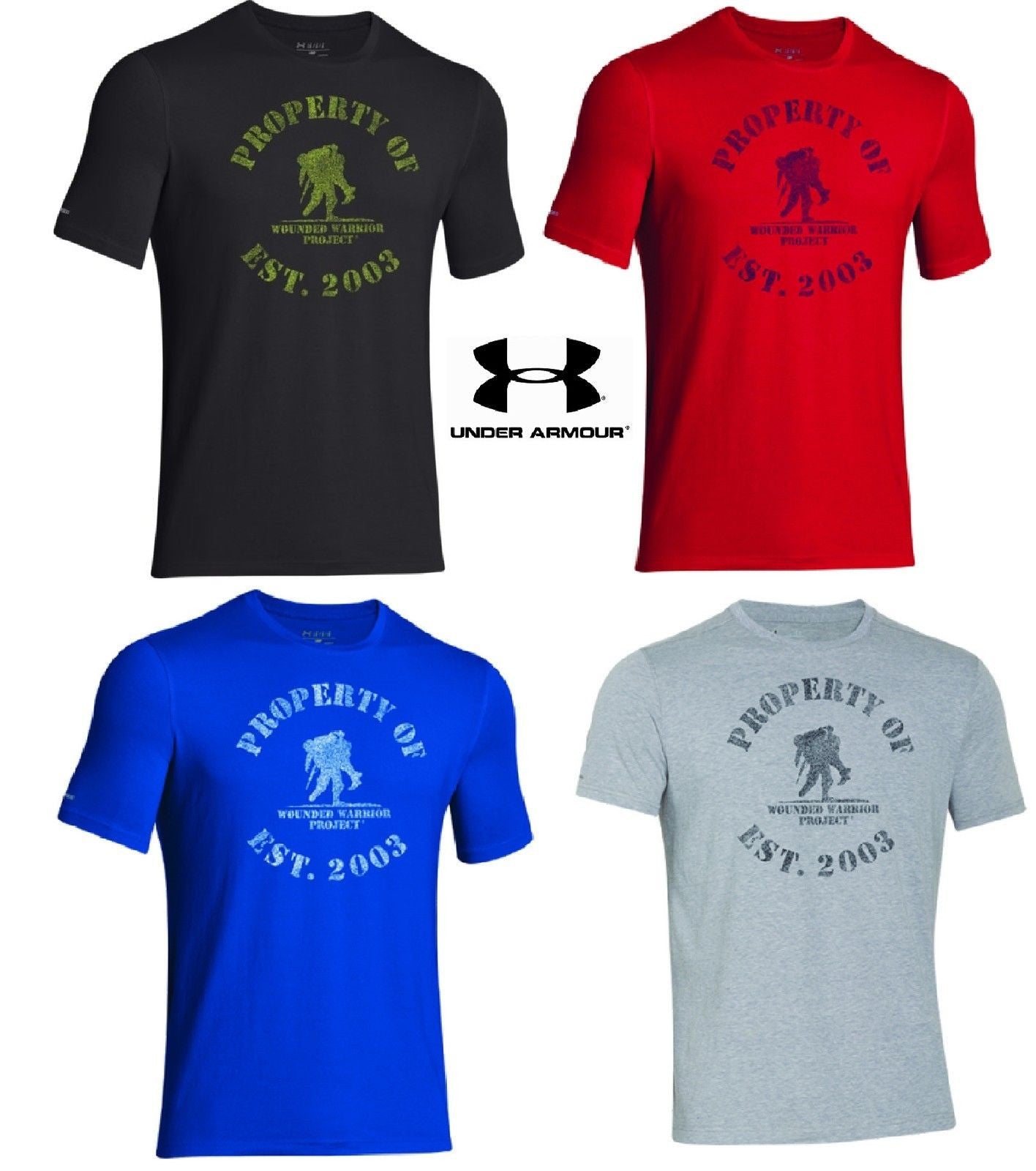 under armor wounded warrior t shirts