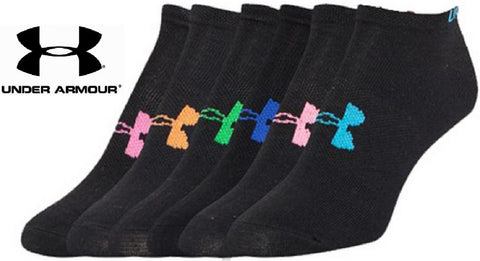 womens black under armour socks