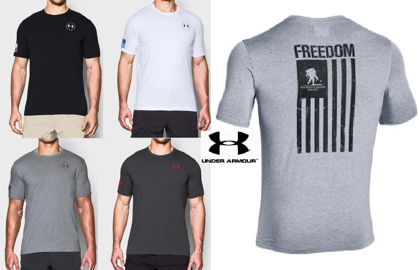 Under Armour WWP Freedom Flag T-Shirt 