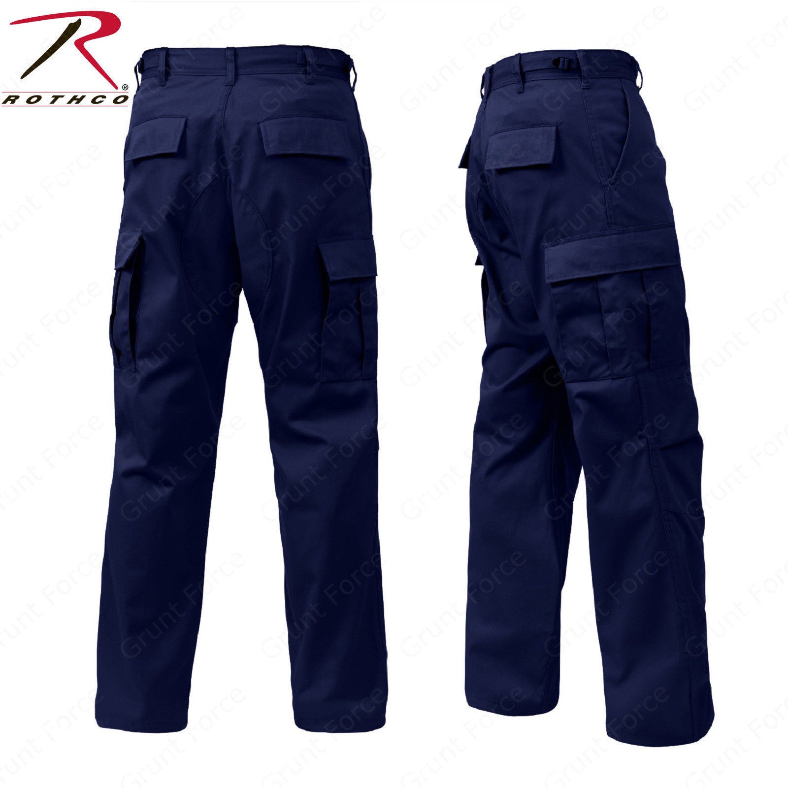 Rothco Men's Midnite Navy Blue BDU Pants - 6 Pocket Military Style Uni ...