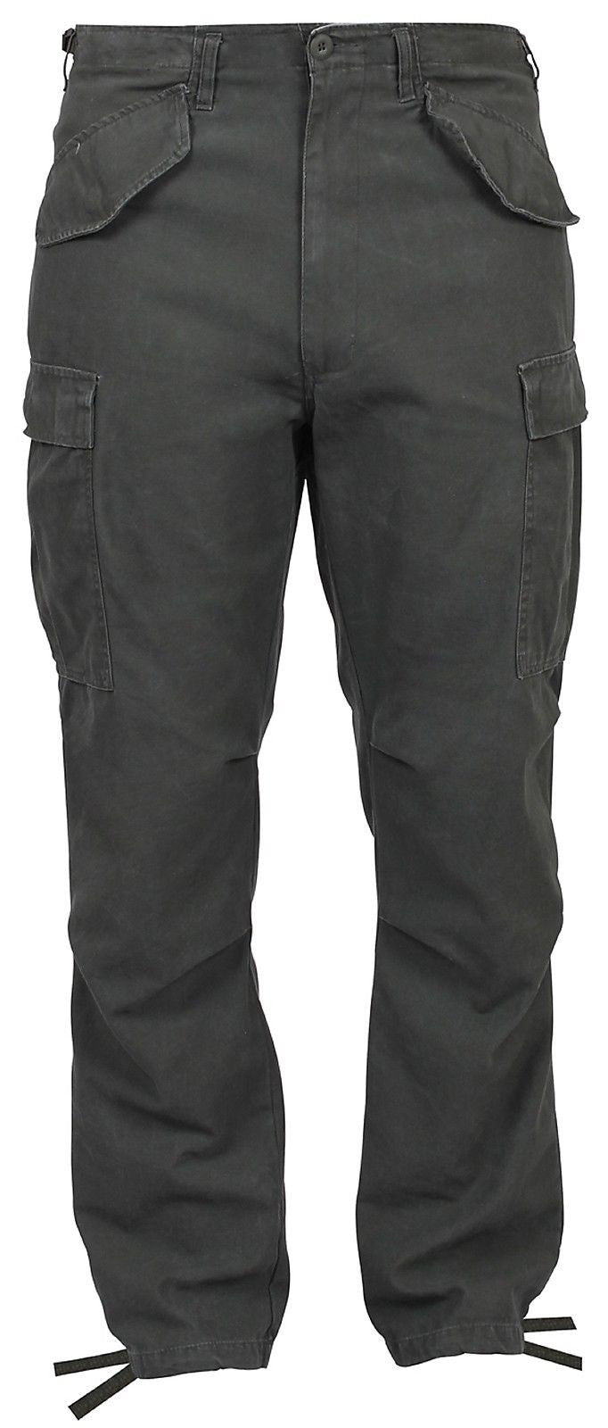 Men's Black Vintage M-65 GI-Style Fatigue Field Cargo Pants - Rothco 2 ...