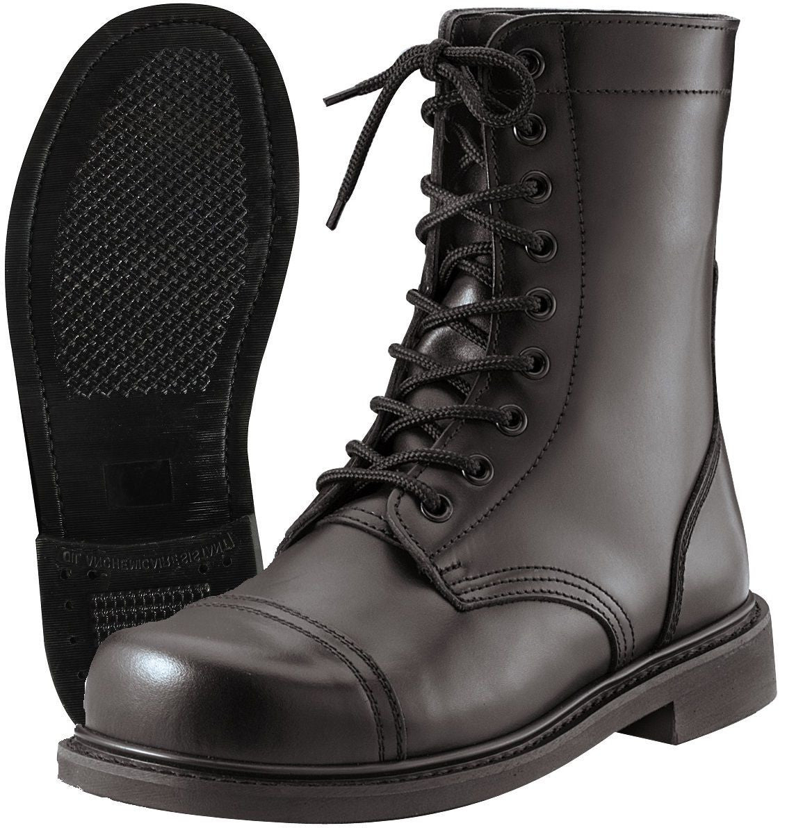 Mens GI Style Black Combat Boot - Made 