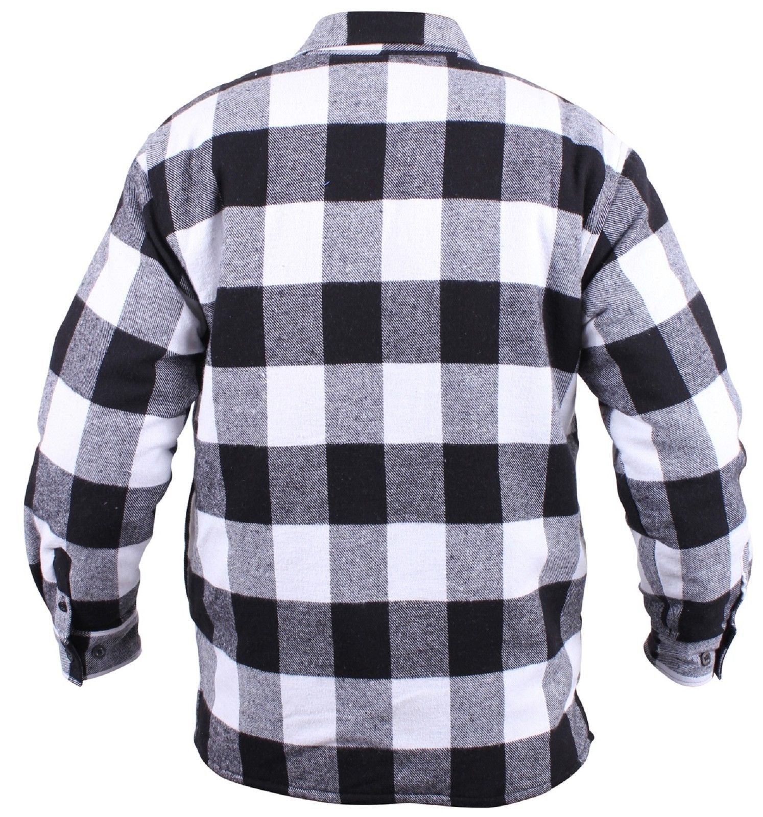 Men's Extra Heavyweight Sherpa-Lined Buffalo Plaid Warm Cotton Flannel ...