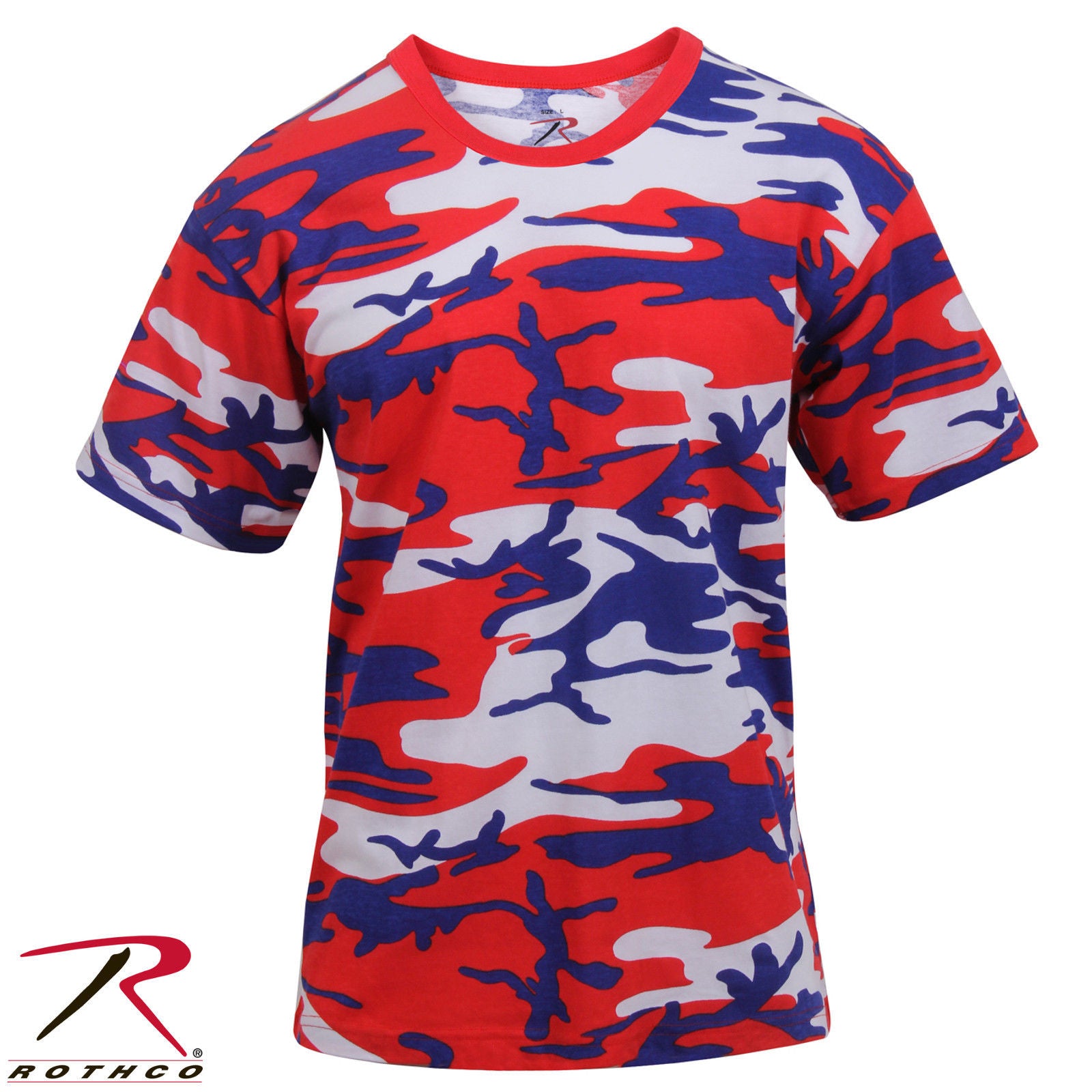 red white and blue men's outfit
