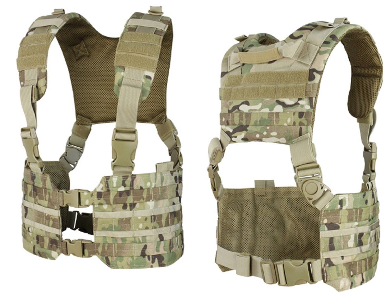 Condor MCR7 Ronin Chest Rig Quick Release Padded MOLLE Tactical H-Harn ...