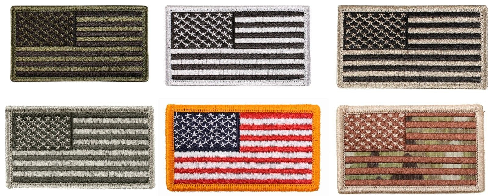 Download USA American Flag Six Patch Bundle Pack - 6 Velcro Type ...