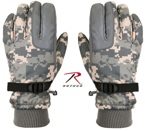 Mens Subdued Urban Digital Camouflage Lightweight All-Purpose Camo Gloves Rothco