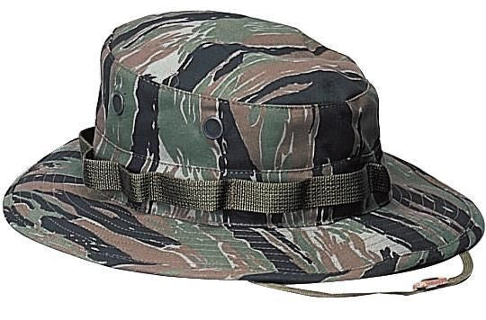 Military Boonie Hat - Camo Camouflage Cotton Wide-Brim Bucket Sun Hat ...