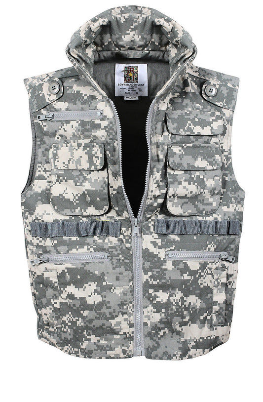 Khaki Safari Outback Convertible Vest Jacket - Fishing Vest w/ Zip-Off – Grunt  Force